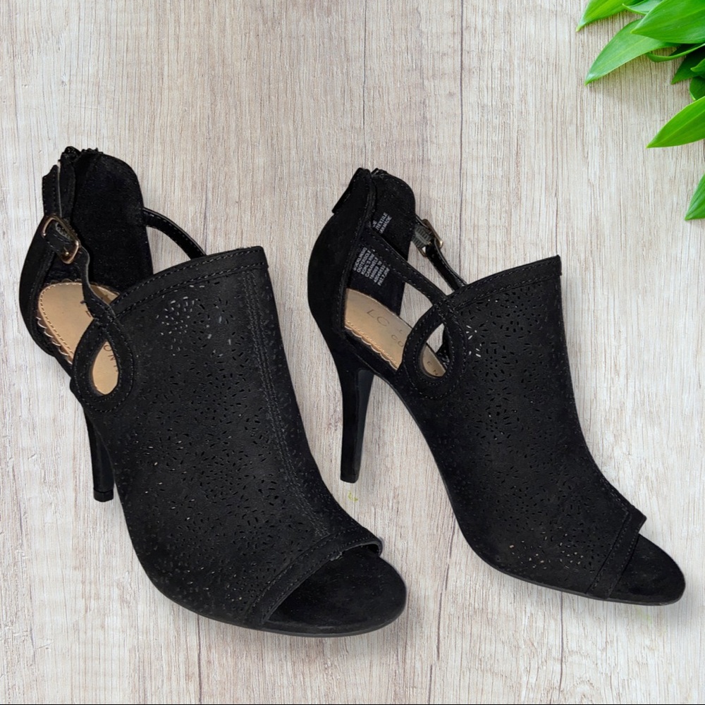 LC Lauren Conrad black 4.25” heels - Size 6.5